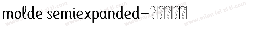 molde semiexpanded字体转换
